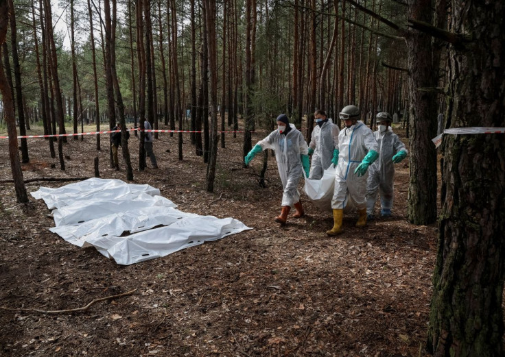 Mass burial site discovered in Izium