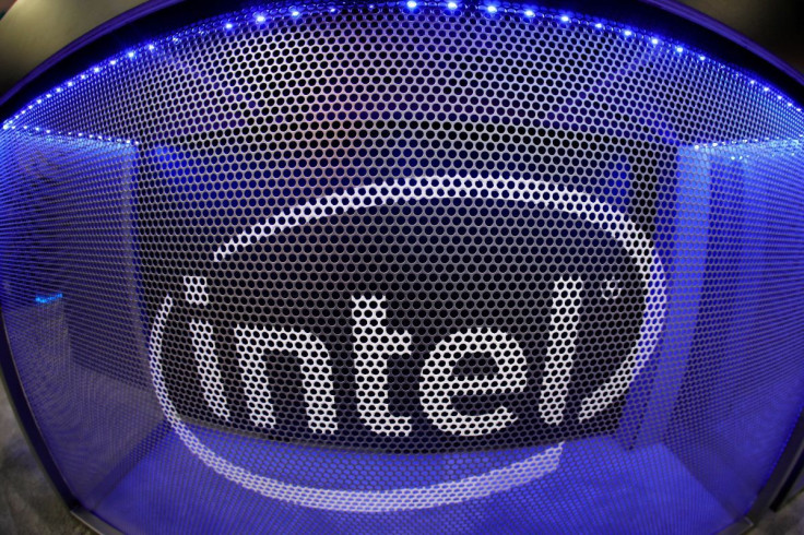 Computer chip maker Intel's logo is shown on a gaming computer display during the opening day of E3, the annual video games expo revealing the latest in gaming software and hardware in Los Angeles, California, U.S., June 11, 2019.