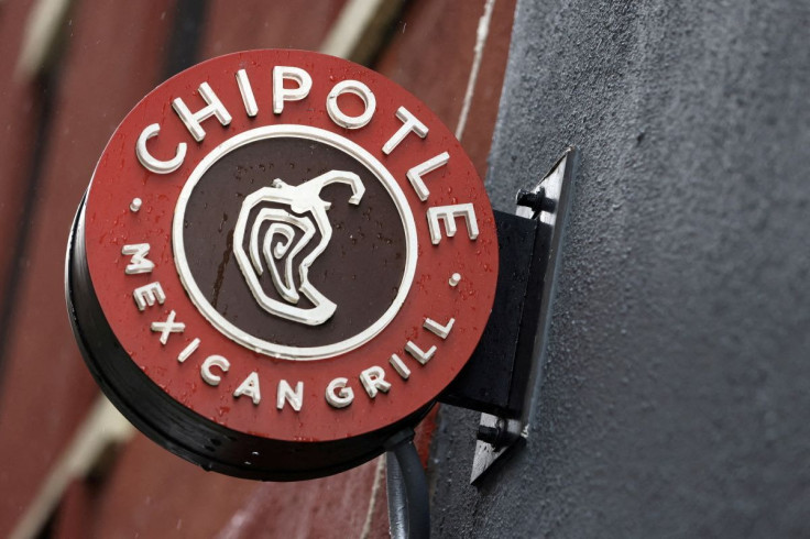 The logo of Chipotle is seen on one of their restaurants in Manhattan, New York City, U.S., February 7, 2022.