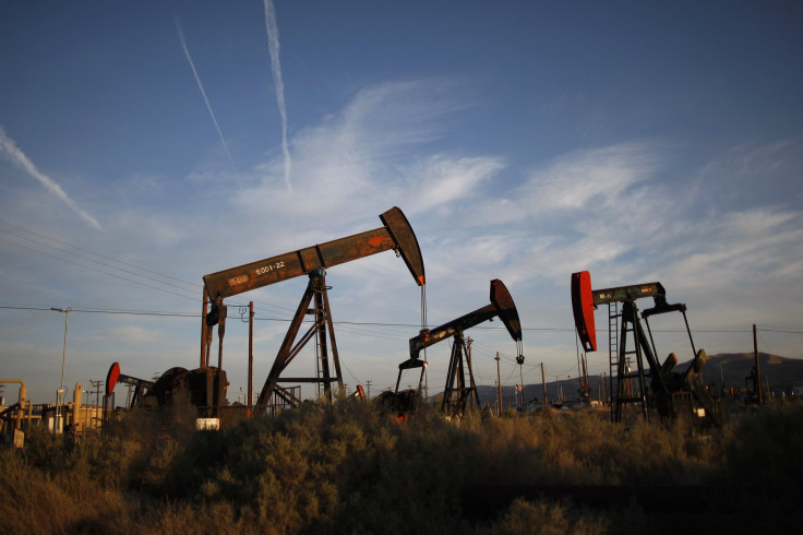 Pump jacks are seen in an oil field in the Monterey Shale formation near McKittrick, California.