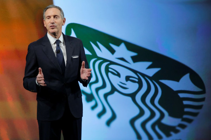 Starbucks Chairman and CEO Howard Schultz delivers remarks at the Starbucks 2016 Investor Day in Manhattan, New York, U.S. December 7, 2016.