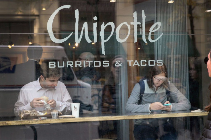 Diners eat at a Chipotle restaurant in Chicago, Illinois.