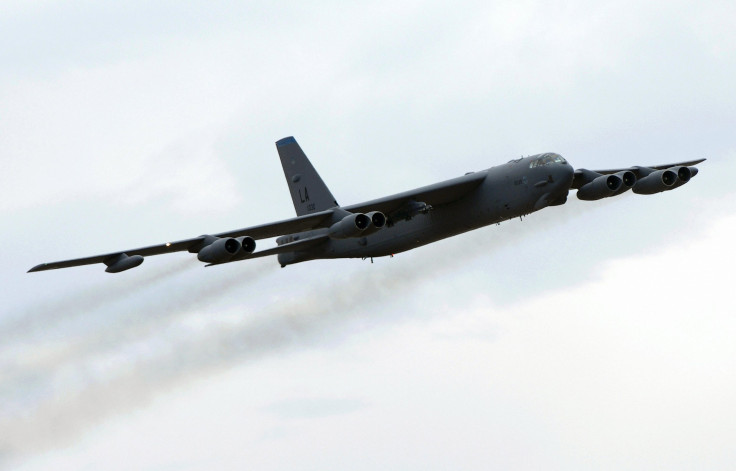 A U.S. Air Force B-52 Bomber in flight.