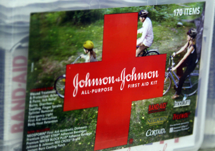 A first aid kit made by Johnson & Johnson for sale on a store shelf in Westminster, Colo., on April 14, 2009.