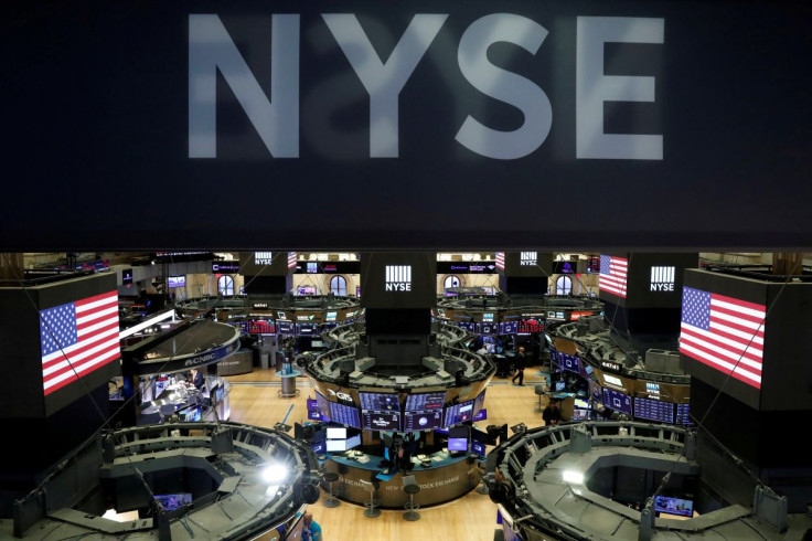 The floor of the the New York Stock Exchange (NYSE) is seen after the close of trading in New York