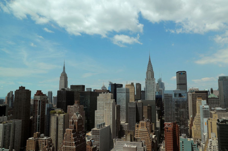The skyline of midtown Manhattan in New York City is seen from the United Nations headquarters in New York City, New York, U.S., July 20, 2018.