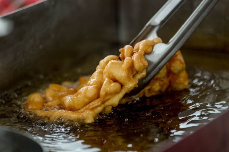 Representation. Food being cooked in hot oil.