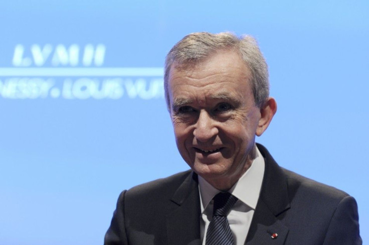 LVMH Chief Executive Bernard Arnault arrives for a news conference to present the group's 2010 results in Paris February 4, 2011.