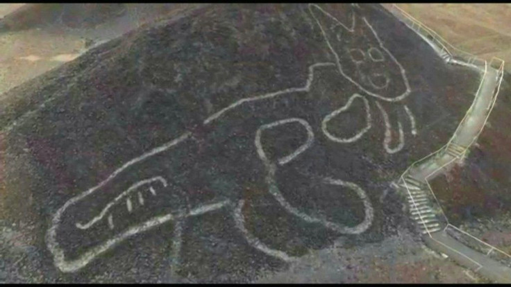 Archaeologists recently discovered a giant cat figure etched into a slope at the Nazca Lines, a Unesco World Heritage Site in southern Peru which encompasses hundreds of geoglyphs, including a hummingbird, a monkey and a pelican, carved into a coastal pla
