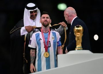 One of the final images from the World Cup was Qatar's emir putting a traditional Arab cloak over Argentina star Lionel Messi