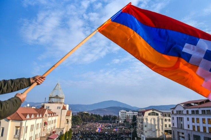 In December, thousands rallied in Nagorno-Karabakh to protest the blockade of the only land link to Armenia