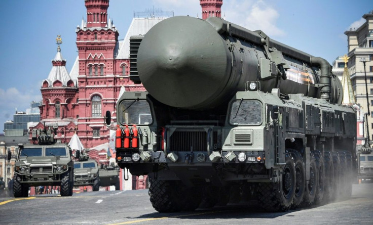 Russia, which is negotiating with Washington on the New START nuclear treaty, parades a Yars RS-24 intercontinental ballistic missile system through Red Square during a parade to mark the 75th anniversary of the victory over Nazi Germany in June 2020