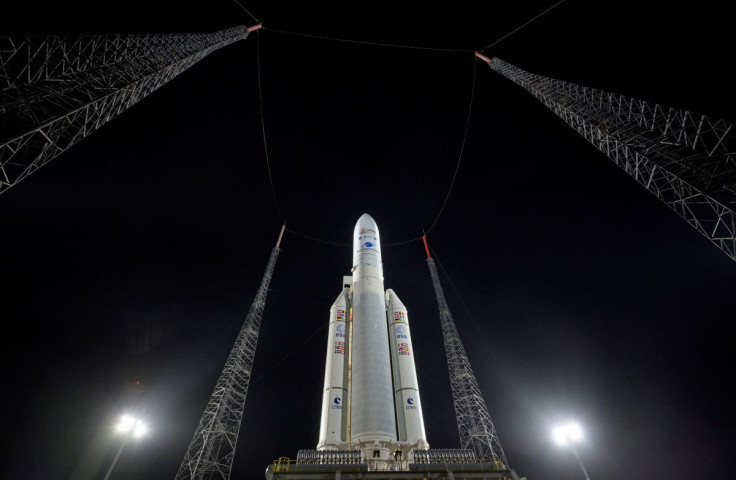 Arianespace's Ariane 5 rocket, with NASAâs James Webb Space Telescope onboard, is seen at the launch pad at Europeâs Spaceport, the Guiana Space Center in Kourou, French Guiana December 23, 2021. NASA/Bill Ingalls/Handout via REUTERS  