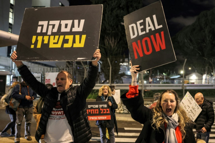 Israelis protest in central Tel Aviv, demanding action to rescue hostages still in Gaza