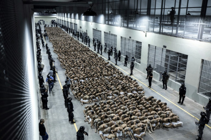 Tens of thousands of suspected gang members are held at Bukele's 'Terrorist Confinement Centre', said to be the largest prison in the Americas