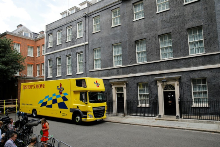 A removals van outside Downing Street is a common sight when the UK changes prime minister
