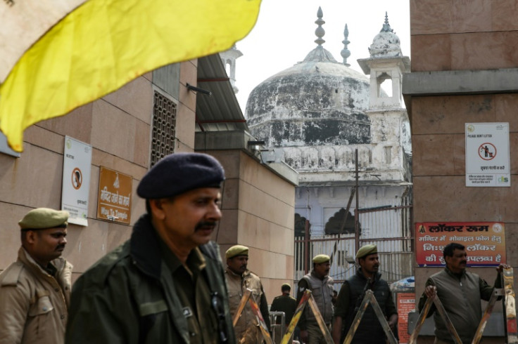 Hindus maintain that the Gyanvapi mosque was built over a shrine to the Hindu deity Shiva during the Mughal empire that ruled over much of India centuries ago