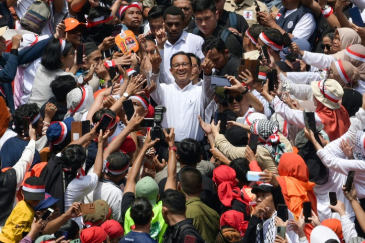 Former Jakarta governor Anies Baswedan is Subianto's nearest rival but remains far behind in the polls