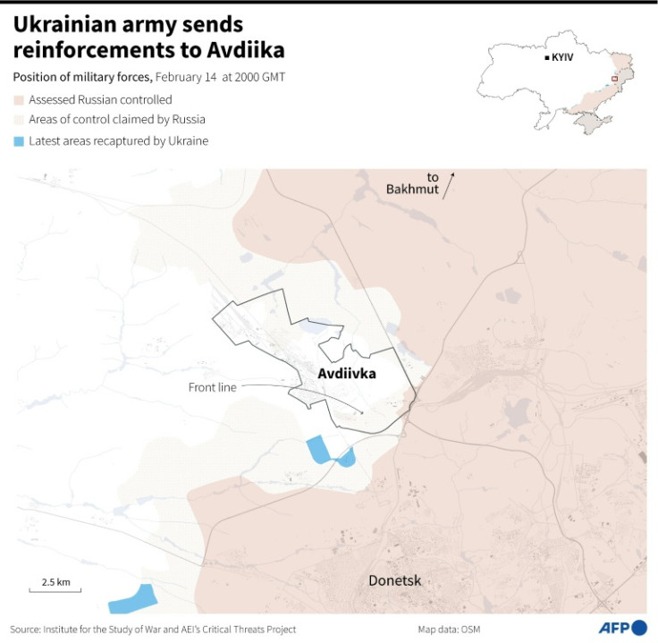 Ukrainian army sends reinforcements to Avdiivka
