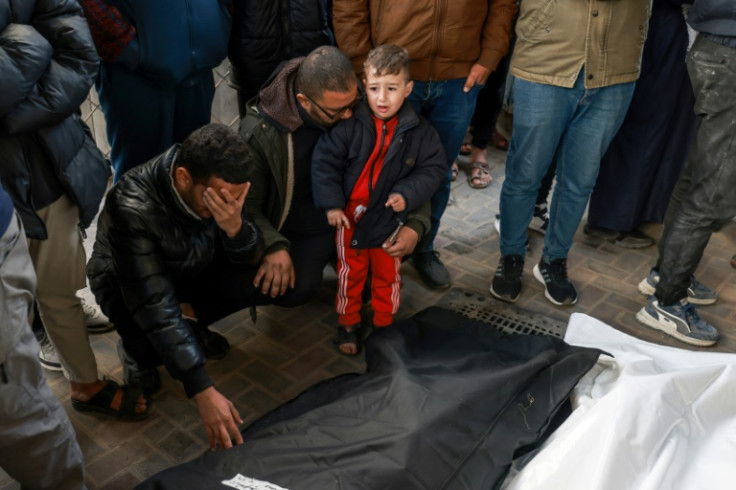 At the Abu Yussef Al-Najjar hospital in Rafah, AFP saw corpses lined up in body bags while relatives grieved