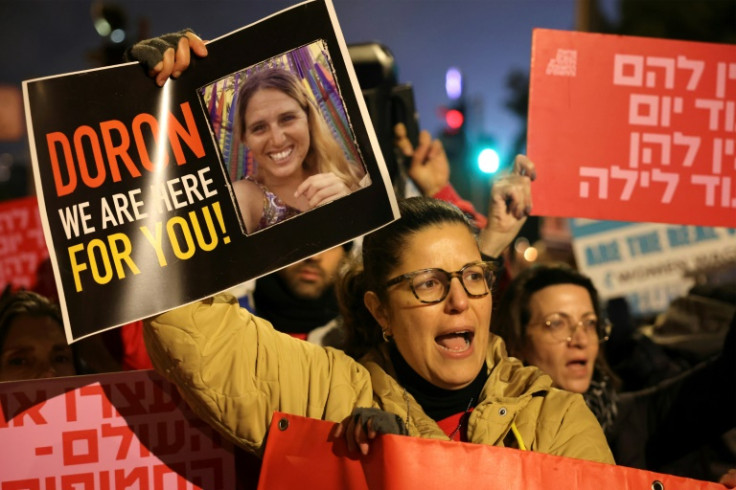 In Jerusalem, protesters marched to Netanyahu's house, accusing him of abandoning the hostages