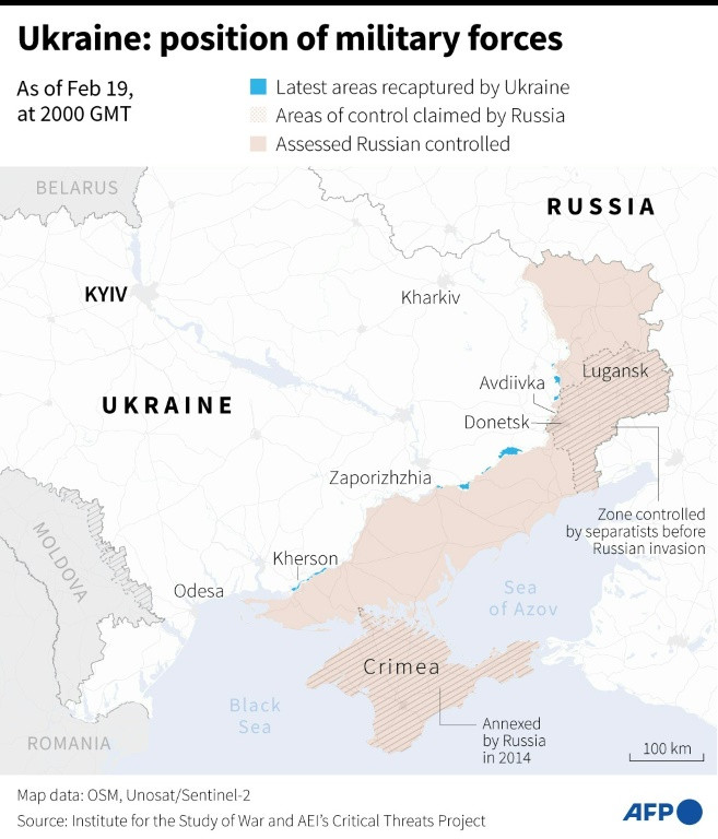 Ukraine: position of military forces