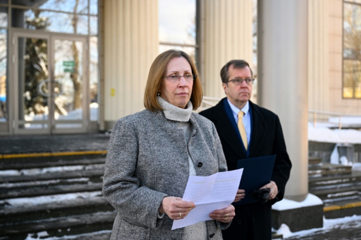 US ambassador to Russia Lynne Tracy attended Tuesday's hearing over Evan Gershkovich's pre-trial detention