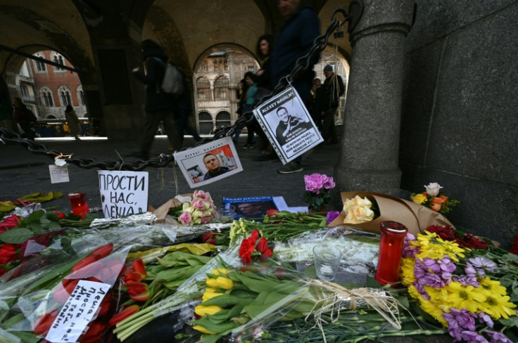 Supporters of Navalny are continuing to leave tributes to the opposition leader in cities around Europe