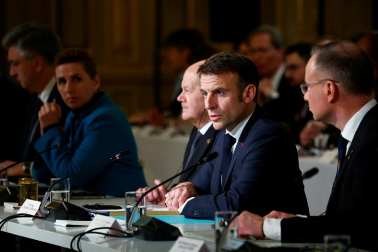 Macron hopes the conference will see greater support for Ukraine