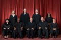 The nine justices of the US Supreme Court pose for their official photo