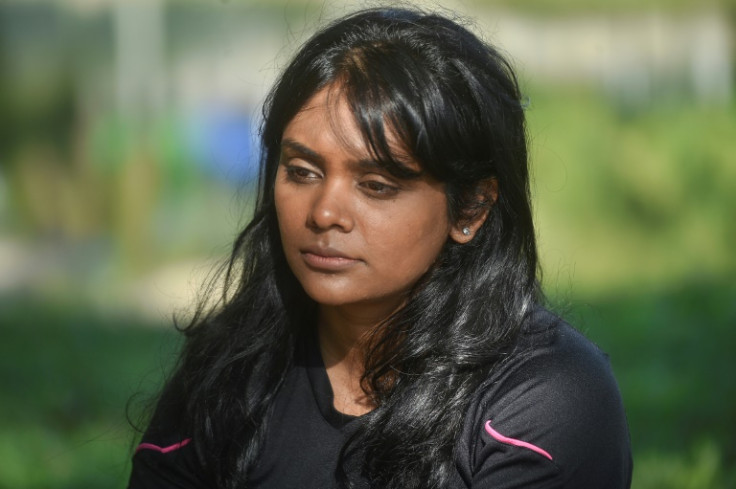 Grace Nathan, a relative of one of the missing victims of Malaysia Airlines flight MH370 that disappeared in 2014