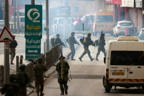 Israeli troops raid the Al-Amari refugee camp near Ramallah, in the occupied West Bank, on March 4