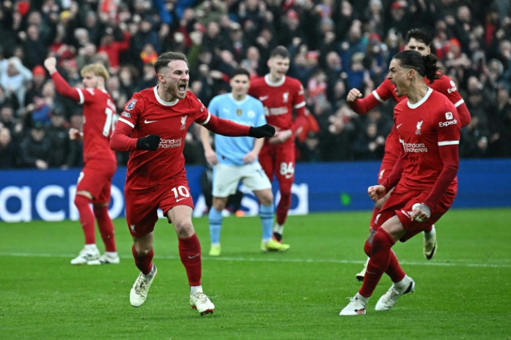 Liverpool were held to a 1-1 draw by Manchester City on Sunday