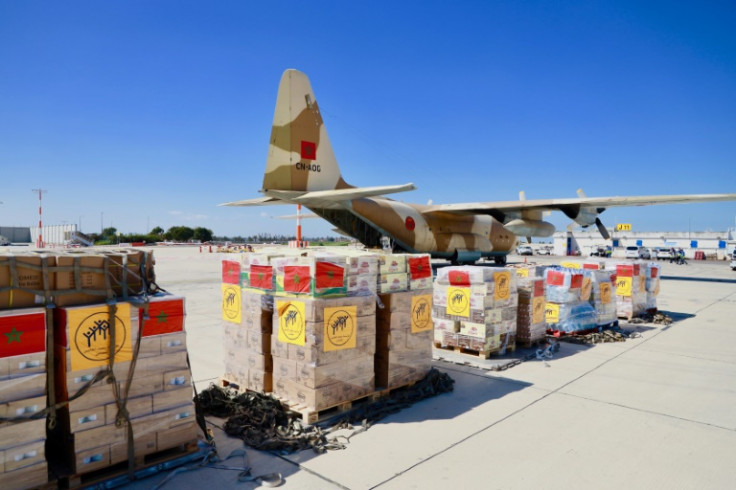 Morocco sent a planeload of aid for Gaza via Israel's Ben Guiron Airport in Tel Aviv