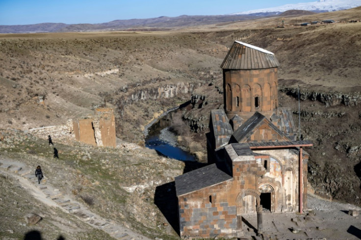 The 11th-century Tigran Honents church in Ani near Kars on Turkey's border with Armenia