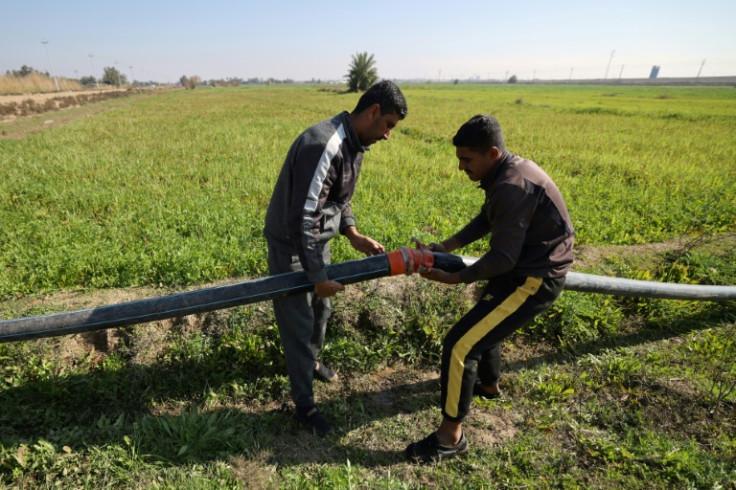 Iraqi villager Souad Mehdi says instead of two days, she now takes two hours to water her crops