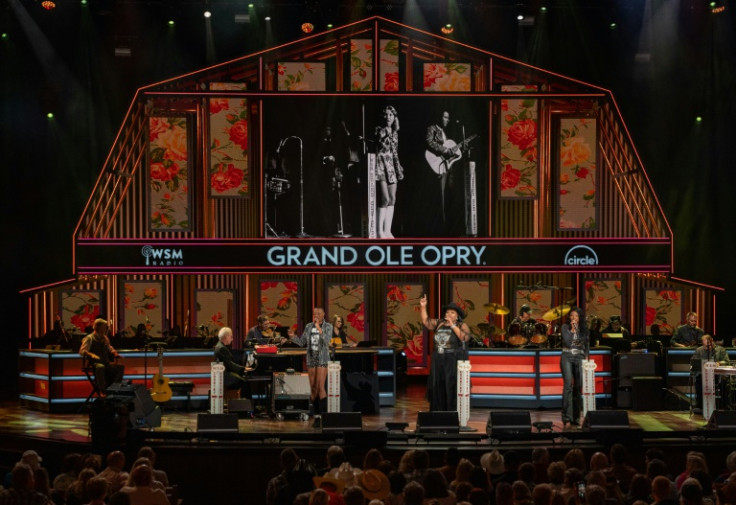 Megastar Beyonce's highly anticipated country album has cast a spotlight on efforts by Black performers to create a more inclusive Nashville -- here, Chapel Hart is seen performing at the city's storied Grand Ole Opry