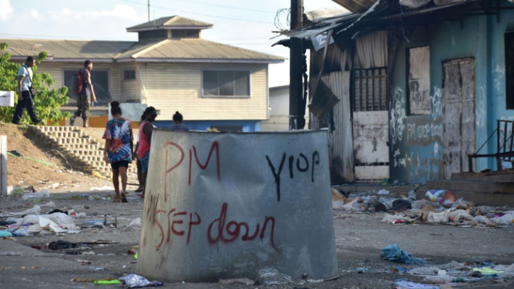 Violence returned in 2021, when angry mobs tried to storm parliament, torched Chinatown and attempted to raze Sogavare's home