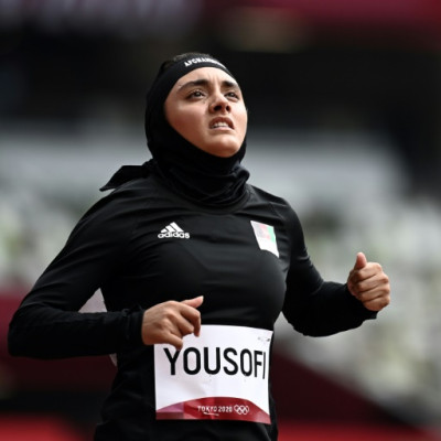 Sprinter Kimia Yousofi, the only woman in the Afghanistan delegation at the Tokyo Olympic Gamesin 2021, fled to Australia after the Taliba take over the following month