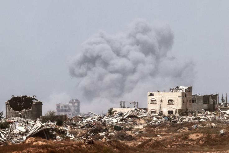 Smoke rises from Gaza, as seen from Israel's southern border with the Palestinian territory