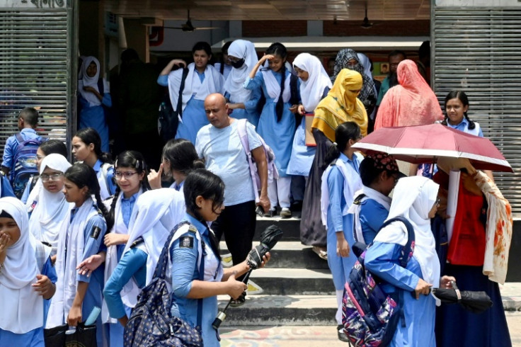 Students returned to school in Bangladesh after classes were suspended because of a lingering heatwave