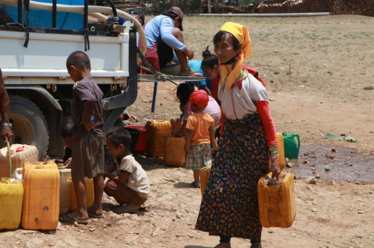The water rations will have to last the camp residents three or four days