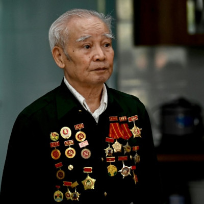 Vietnamese veteran Hoang Van Bay took part in the 56 bloody days of Dien Bien Phu