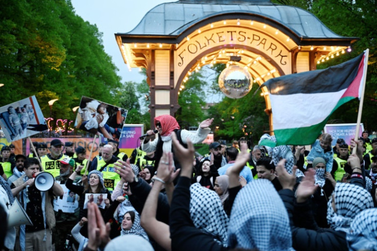 Police say up to 20,000 demonstrators are expected to rally against Israel's participation in Malmo