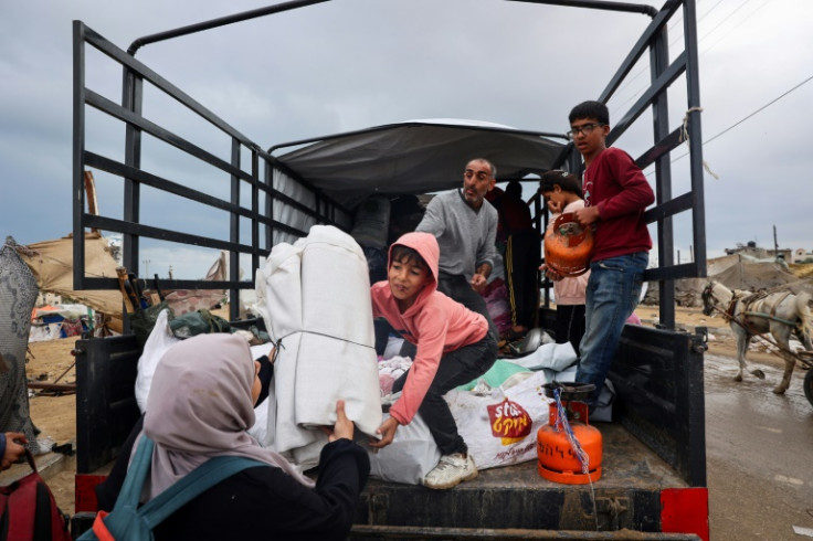 Nearly 450,000 Palestinians have been displaced from Rafah since May 6, and around 100,000 from northern Gaza, UN agencies said