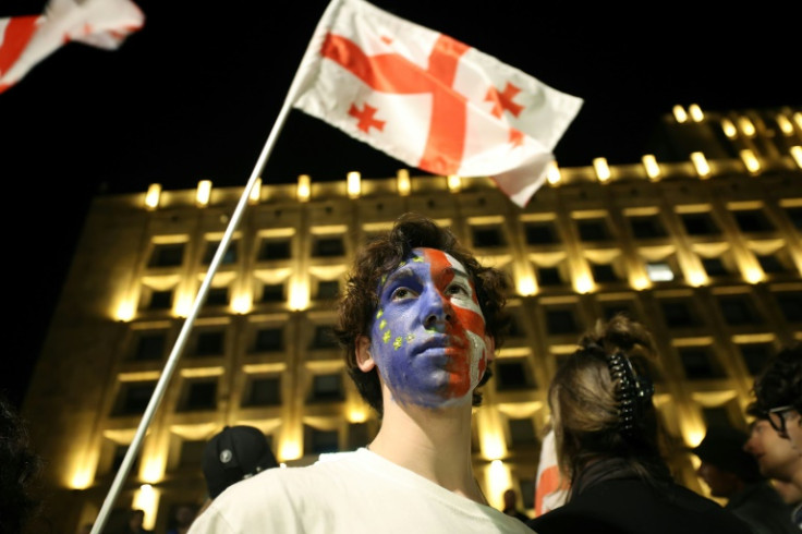 Tens of thousands of young Georgians have filled the streets of Tbilisi in nightly protests