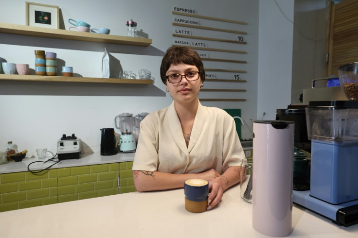 Barista Tekla Jailava, 21 said the ruling Georgian Dream party is 'turning them towards the Soviet Union'