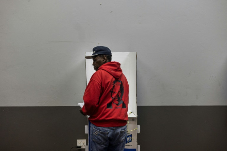 The ruling ANC is ahead in South Africa's general election, partial results show, but is on track to lose its absolute majority in parliament
