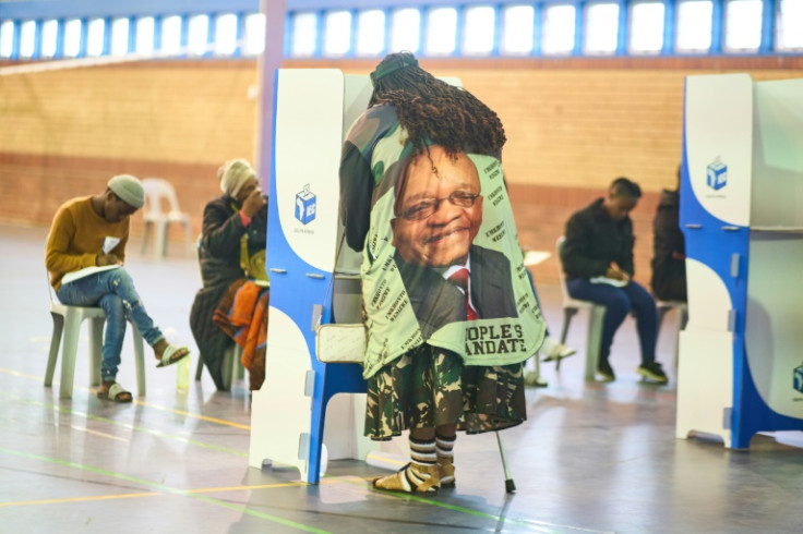 In third place was ex-president Jacob Zuma's MK on 12.6 percent, a surprise score for a party founded just months ago as a vehicle for the former ANC chief