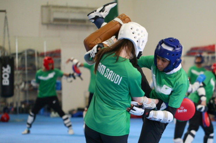 Abu Taleb (R) has been training since she was eight years old